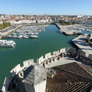 Port de La Rochelle vue de la Tour st Nicolas ©Francis Giraudon
