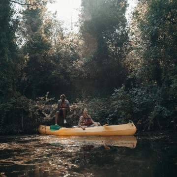 Canoë sur le Canal de Rompsay