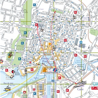 Brochures and city maps