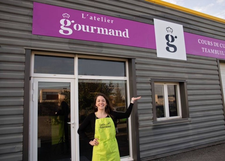 Devanture boutique atelier gourmand