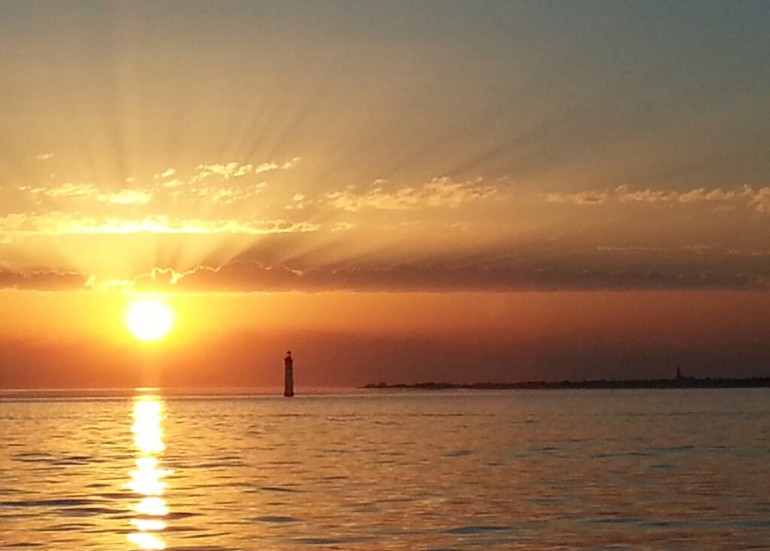 Sunset aperitif on the sea Sunset aperitif on the sea
