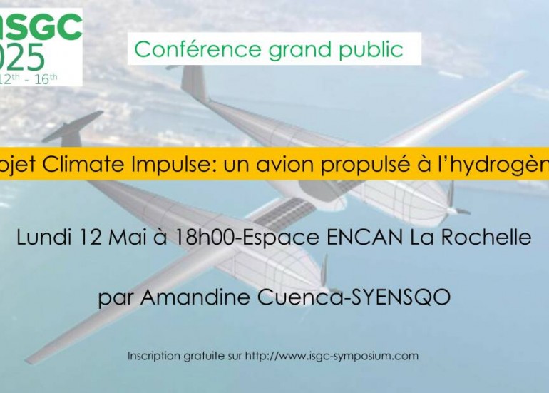 Conférence - Projet Climate Impulse : un avion propulsé à l'hydrogène_La Rochelle