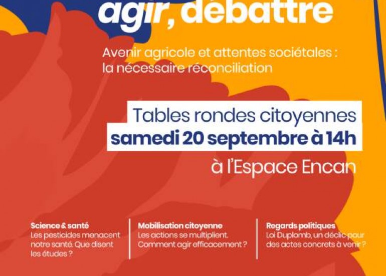 Débat citoyen - Agriculture, santé & environnement : comprendre, agir, débattre