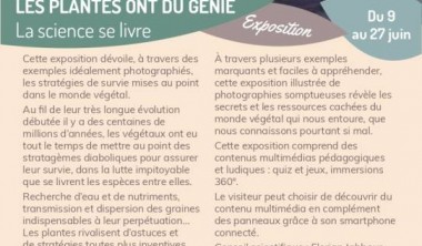 EXPOSITION : LES PLANTES ONT DU GÉNIE EXPOSITION : LES PLANTES ONT DU GÉNIE