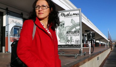 Matlama Marina Richer devant son Atelier Boutique