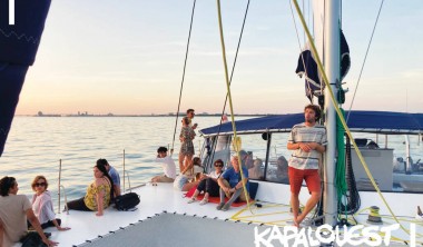 A l'heure de l'apéro à bord de Kapalouest