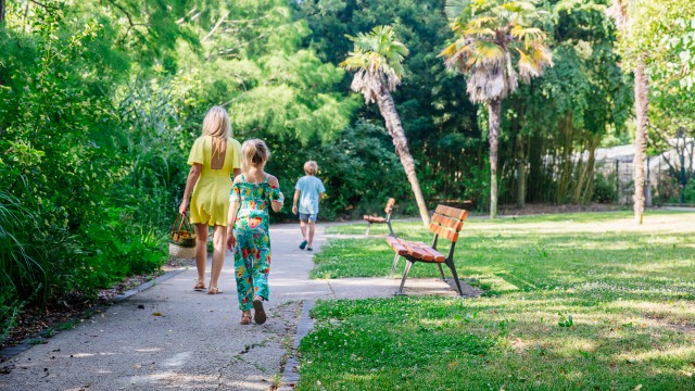 Promeneurs au parc