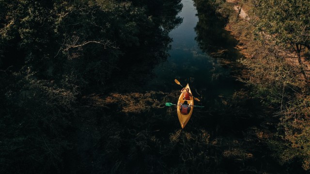 Canoë sur le Canal de Rompsay